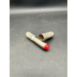 Vintage metal tube lipstick - red color